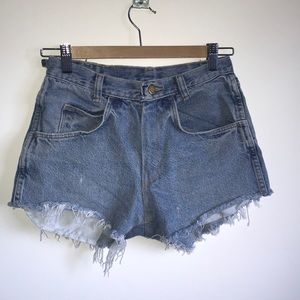 High waisted vintage wrangles shorts